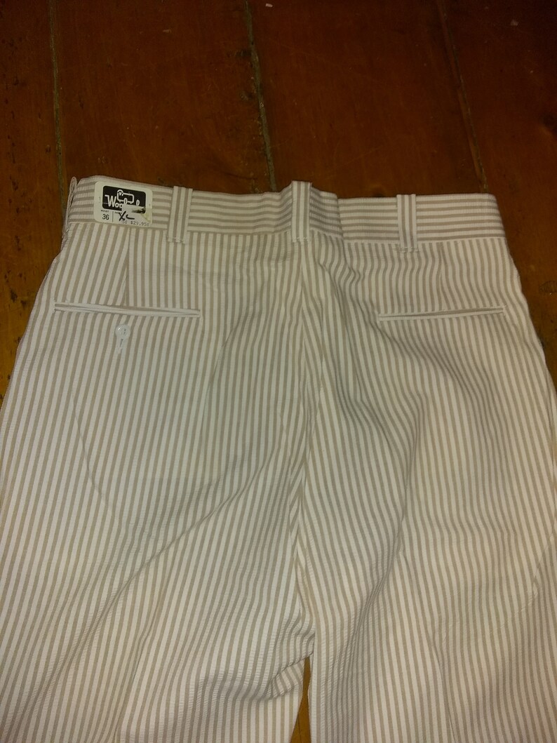 Woolrich 1980 nos vintage Golf pant slax stripe deadstock made USA straight leg new men 34x37 36x37 38x37 40x37 42x37 34x30 38x30 36x32 pick image 7