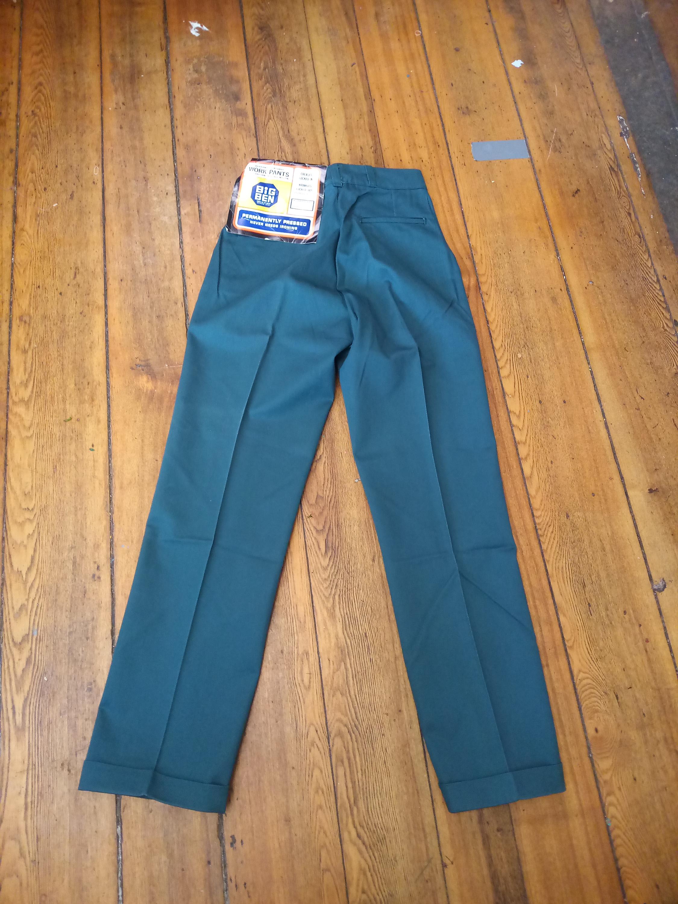 Wrangler Big Ben Permanent Press Heavyweight Peg Leg Cuffed 1960 