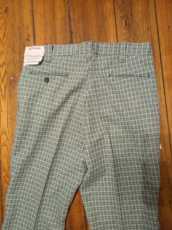 Deadstock wrangler golf 1970 polyester vintage pl… - image 1