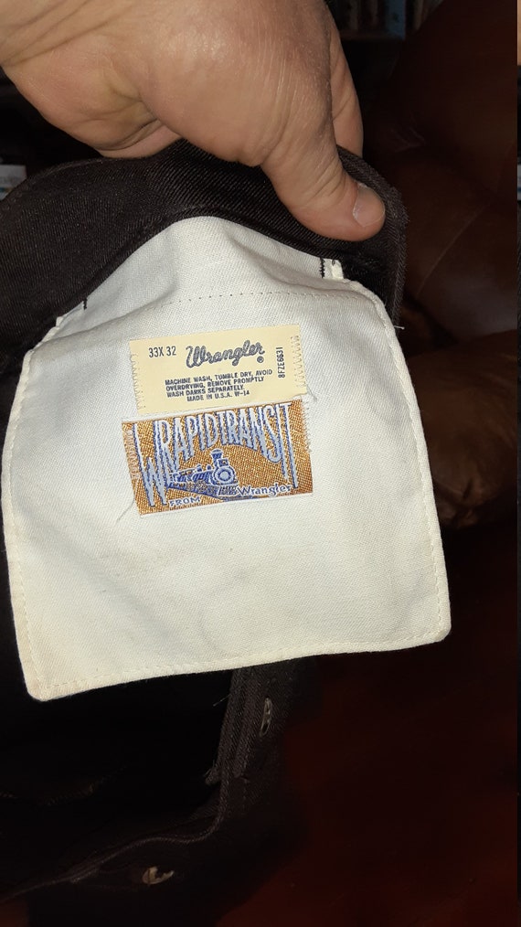 Deadstock NOS Wrangler wrapid transit 1970 100% p… - image 8