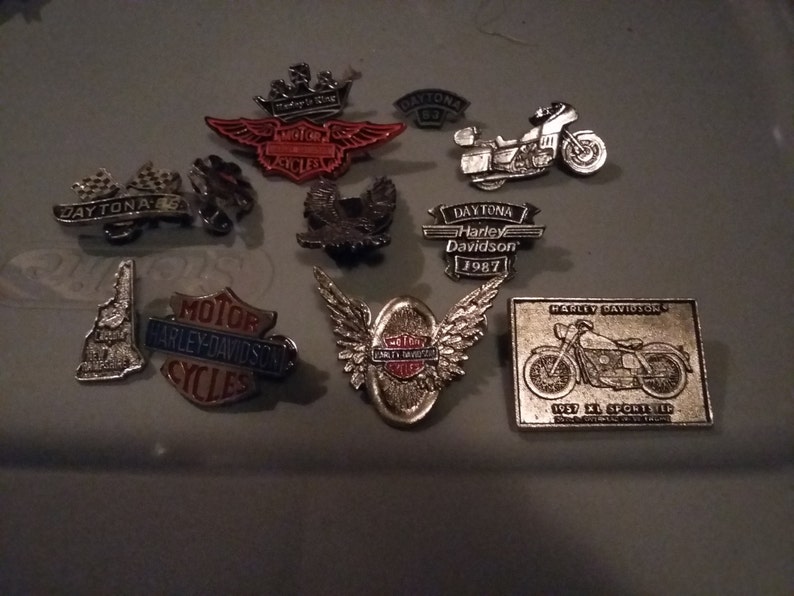 vintage harley davidson pins