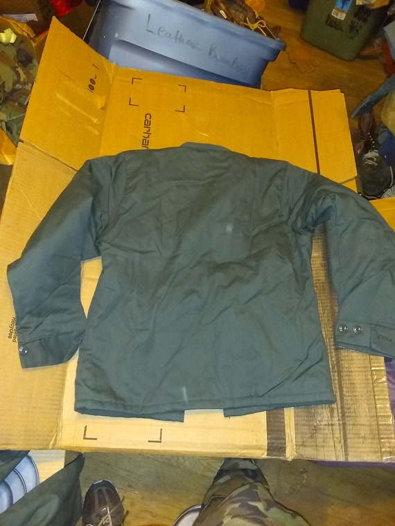 Sanforized vintage deadstock men work jacket line… - image 2