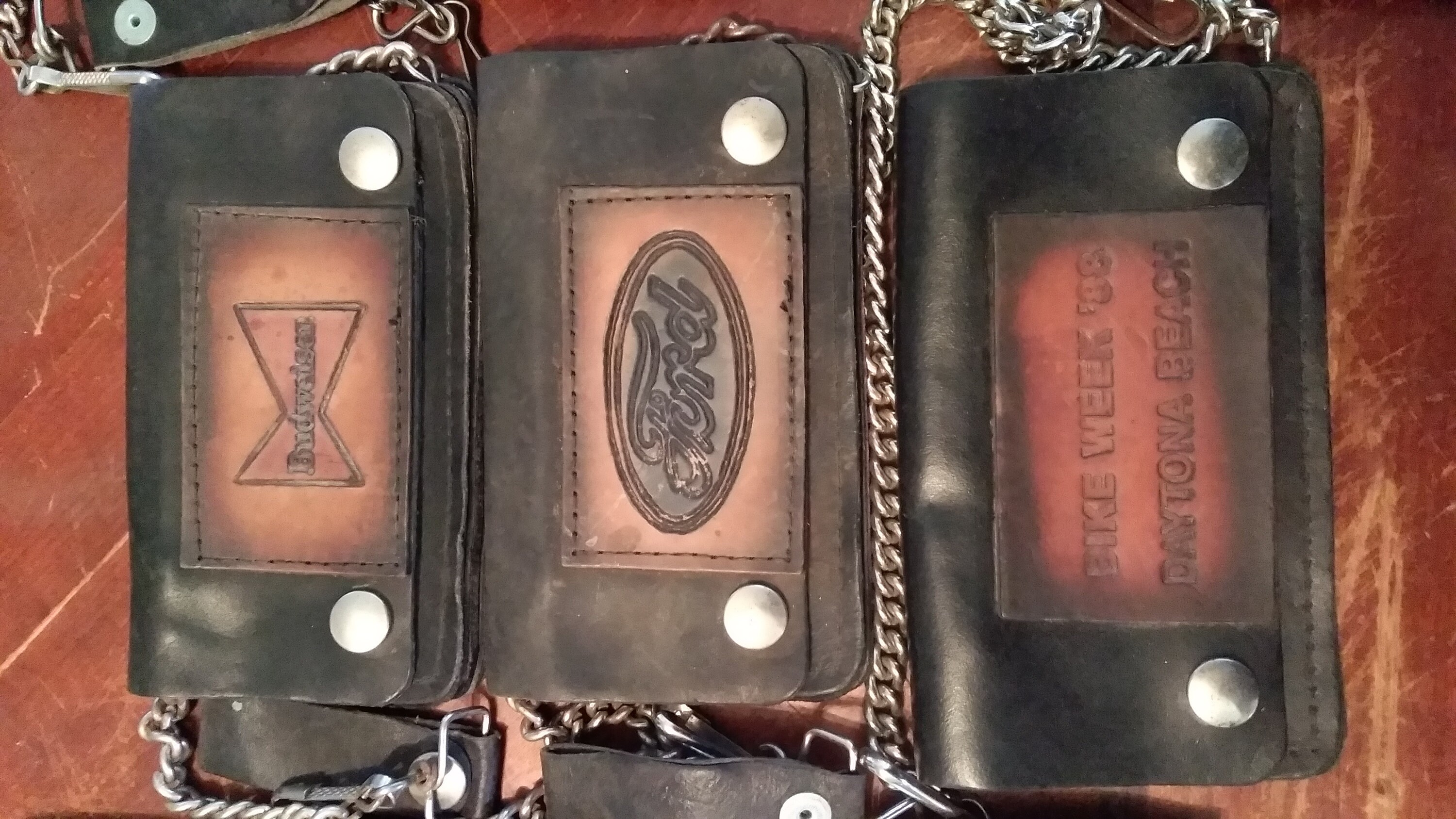 Vintage Leather Harley Davidson Wallets Deadstock 1970's Bag