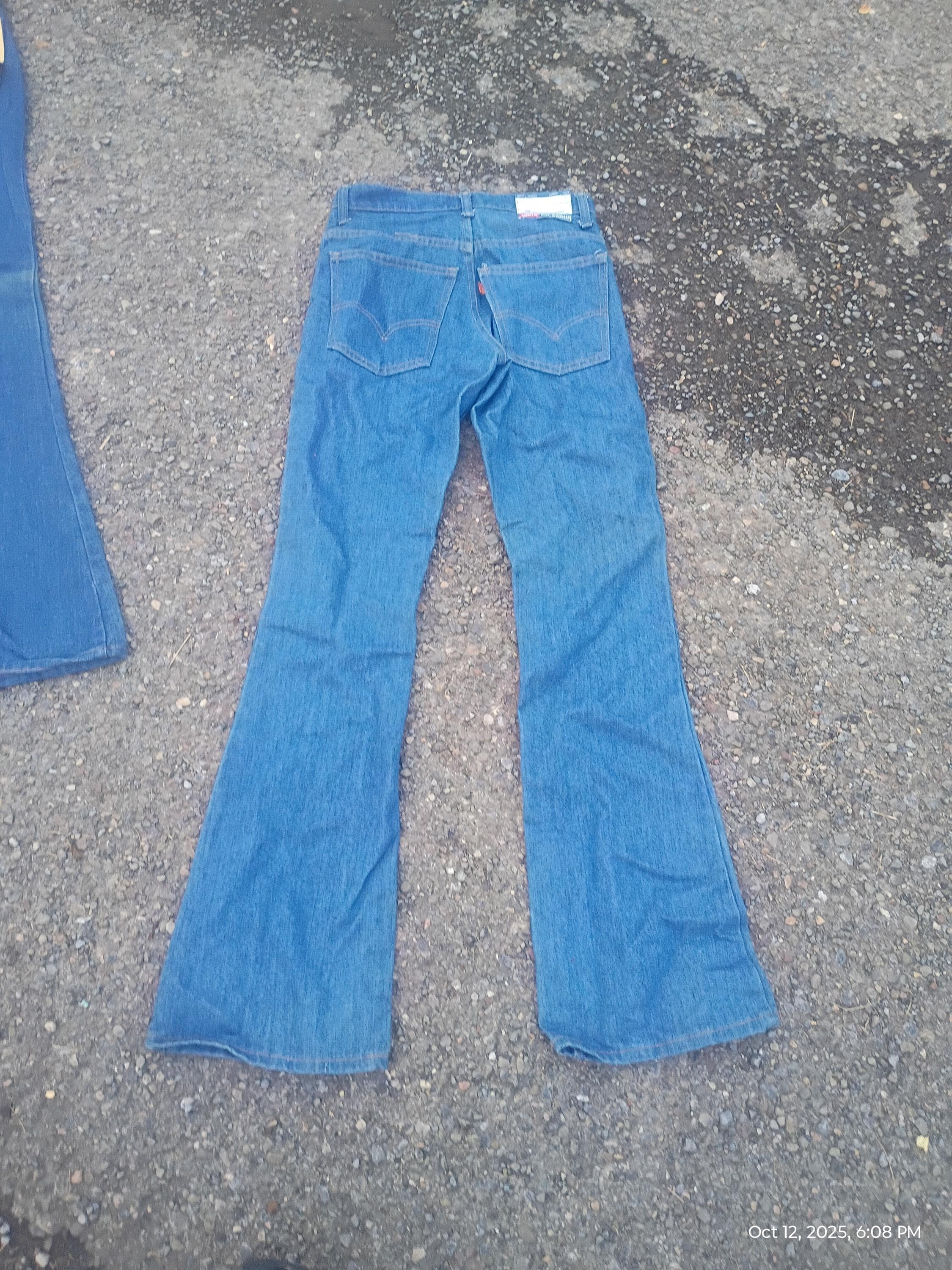 Deadstock Levi 646 Prewashed Denim 1970 Bell Bottom Jean Pant USA