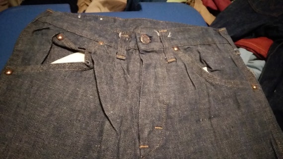 Vntage Deadstock Buckle Back Jeans Men's Pants New Old Denim