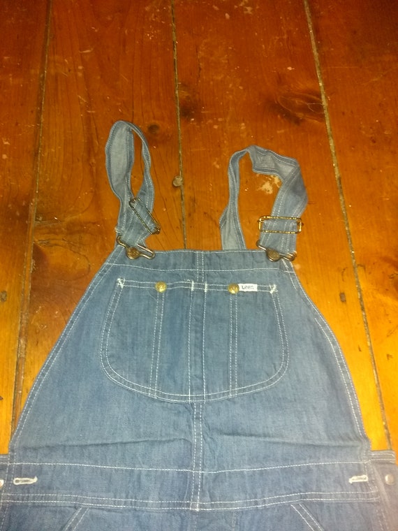 Deadstock Lee bib overalls jeans cotton painter p… - image 5