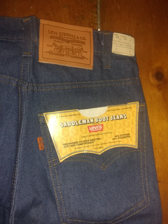 Vintage deadstock Levi 517 denim 1980 jean mad USA pa… - Gem