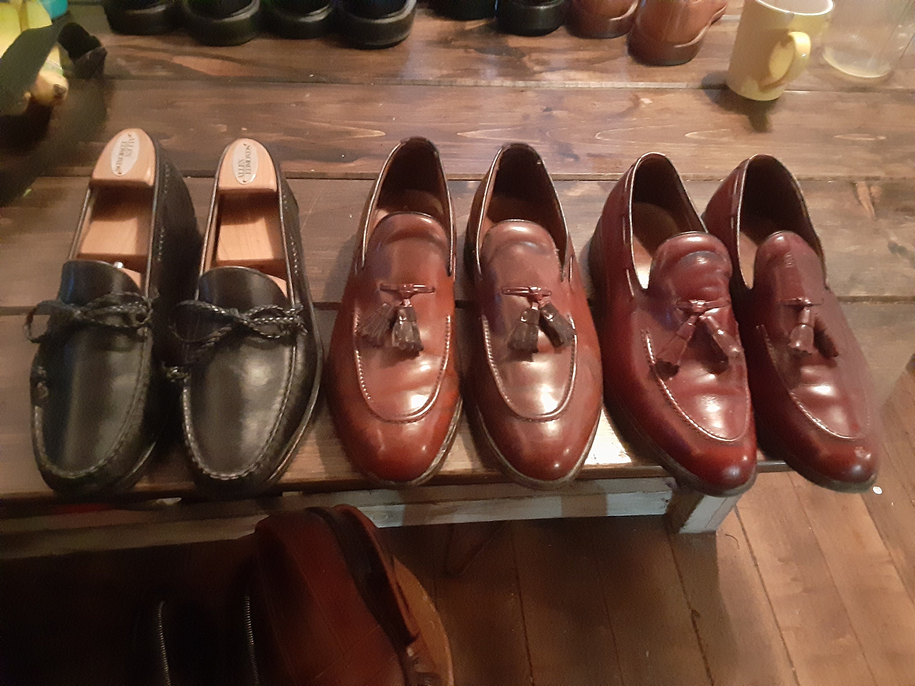 Allen Edmonds Men\'s Size 10 D Milano Leather Tassel Loafers Dress Brown Shoes Allen Edmonds MAXFIELD Brown Tassel Loafers 9.5D Braided  main image 2
