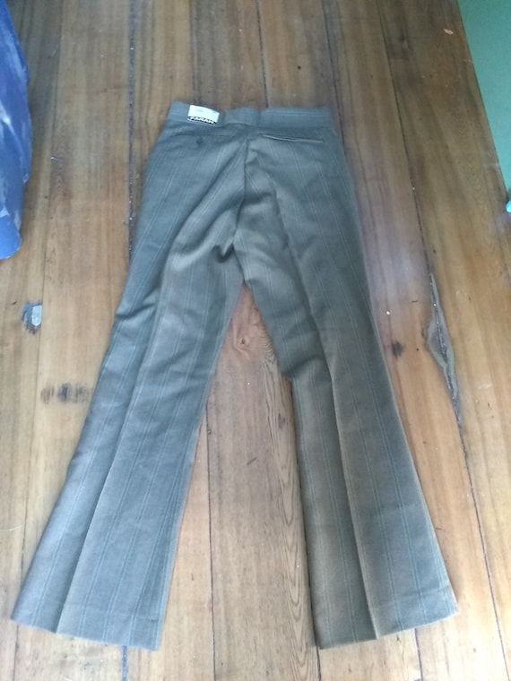 Vintage Striped Straight Leg Denim Dress Pants Size Medium