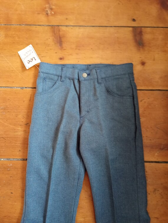 Lee vintage deadstock jean pant polyester boot cu… - image 5