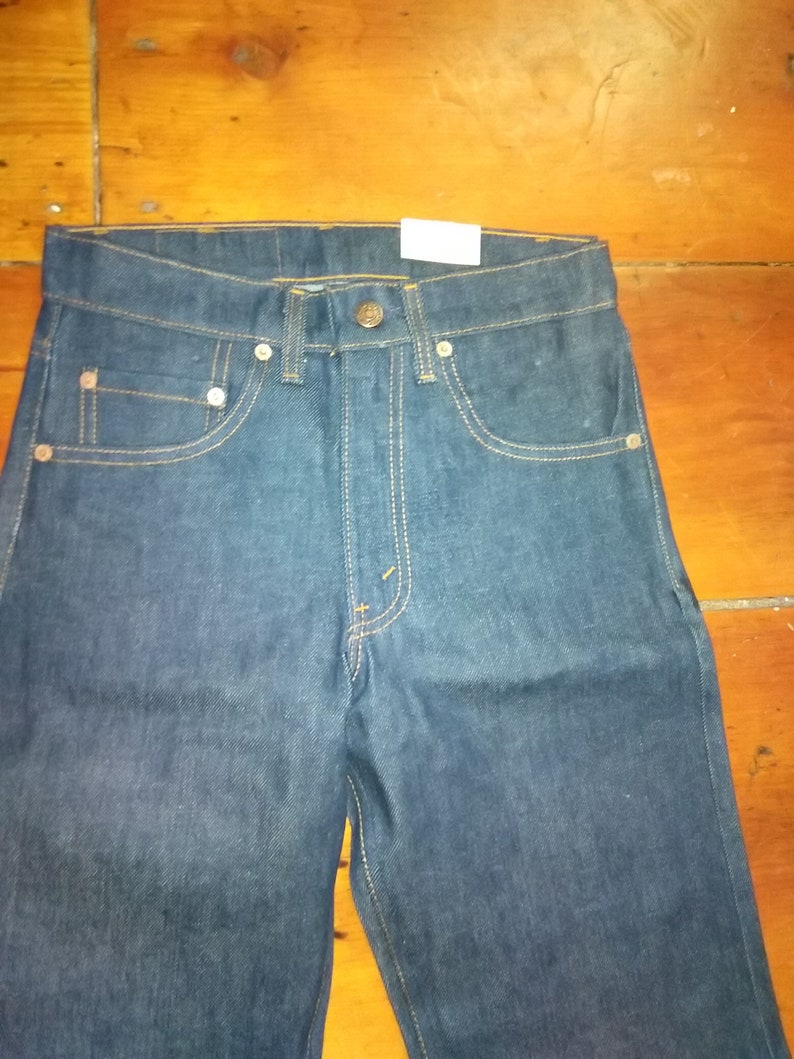 Levi 505 vintage deadstock jean men rigid unwashed straight | Etsy