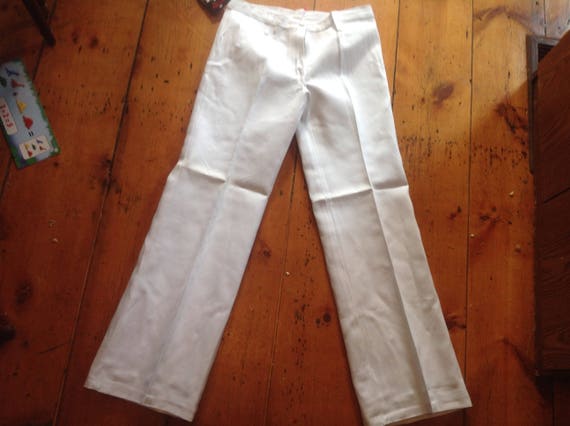 Cotton 1970s women's flares jeans pants deadstock… - image 3