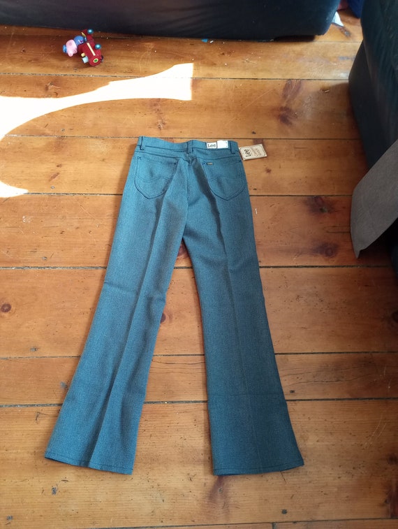 Lee vintage deadstock jean pant polyester boot cu… - image 2