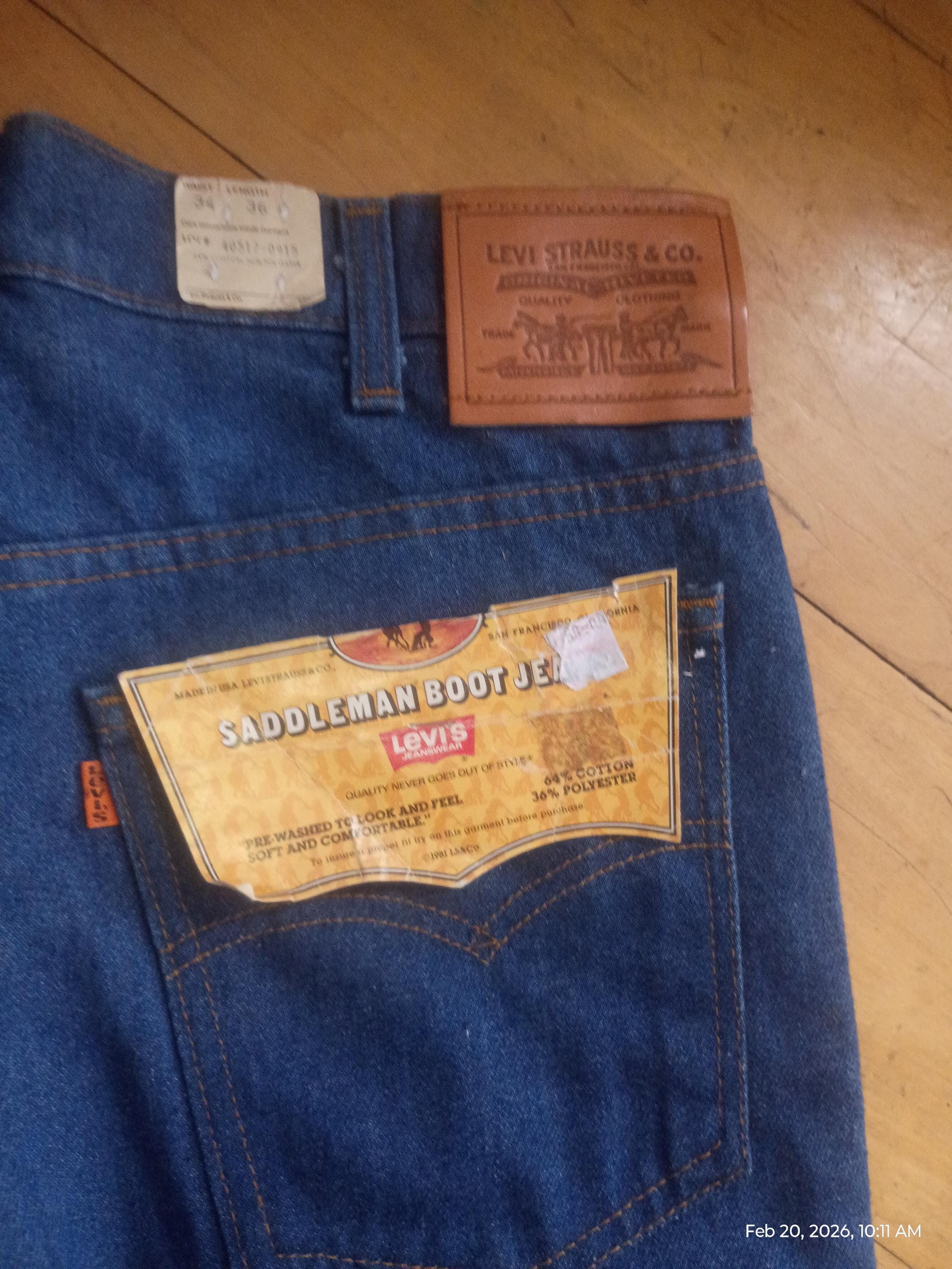 Vintage Deadstock Levi 517 Denim 1980 Jeans Made USA Pant New Vintage Deadstock Levi 517 Denim 1980 Jeans Made USA Pant New