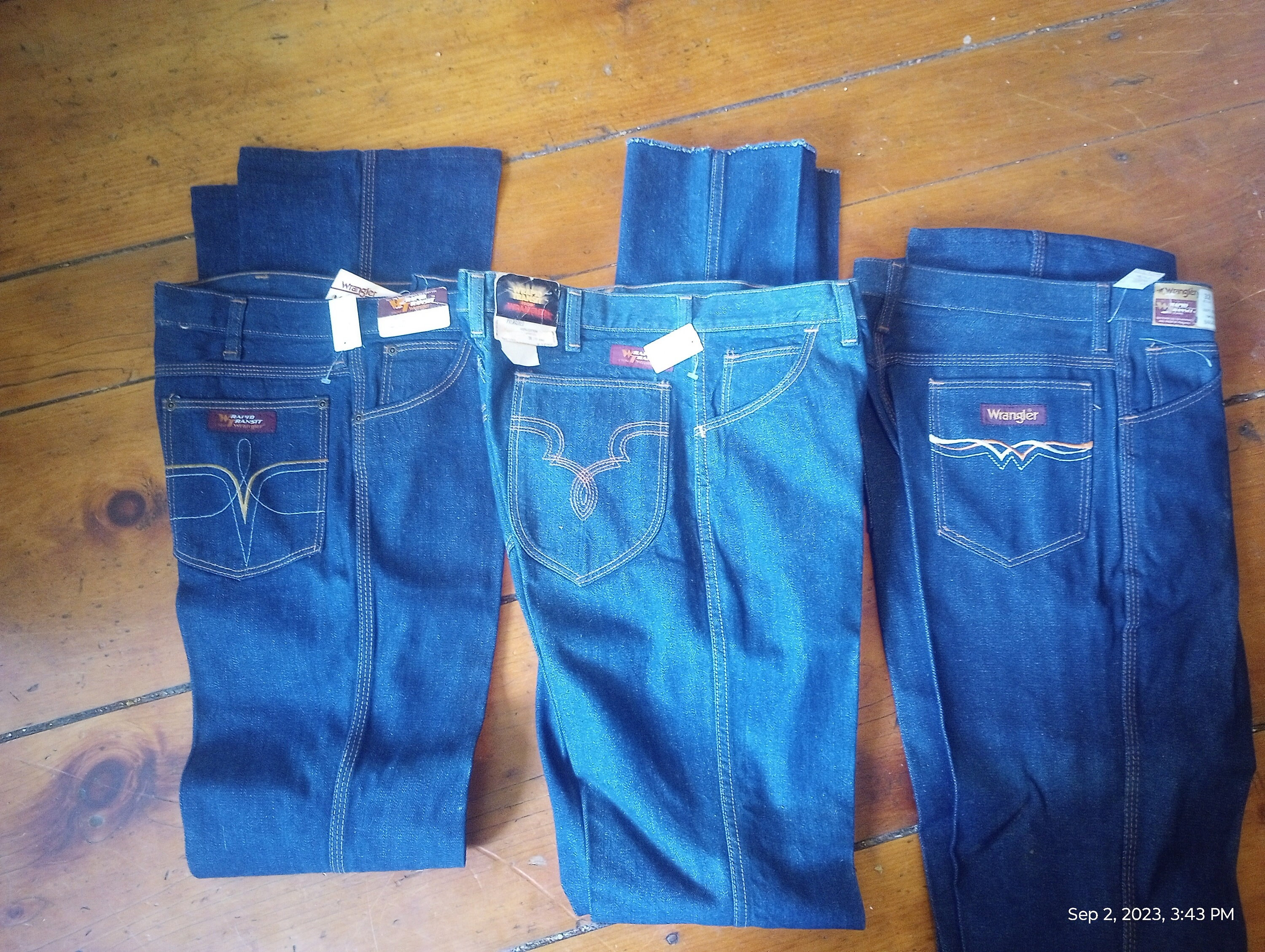 Wrangler Vintage 1980 Denim Cotton Designer High Rise Men Boot