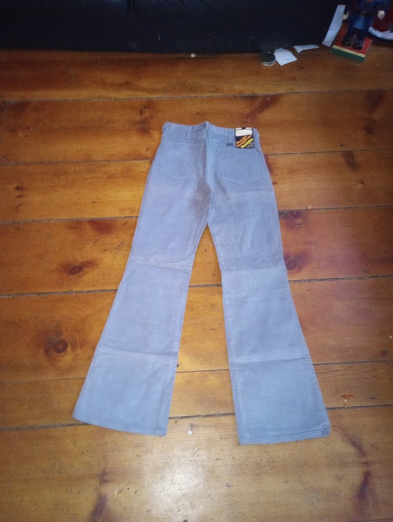 Wrangler grey corduroy flare bellbottom jean dead… - image 1