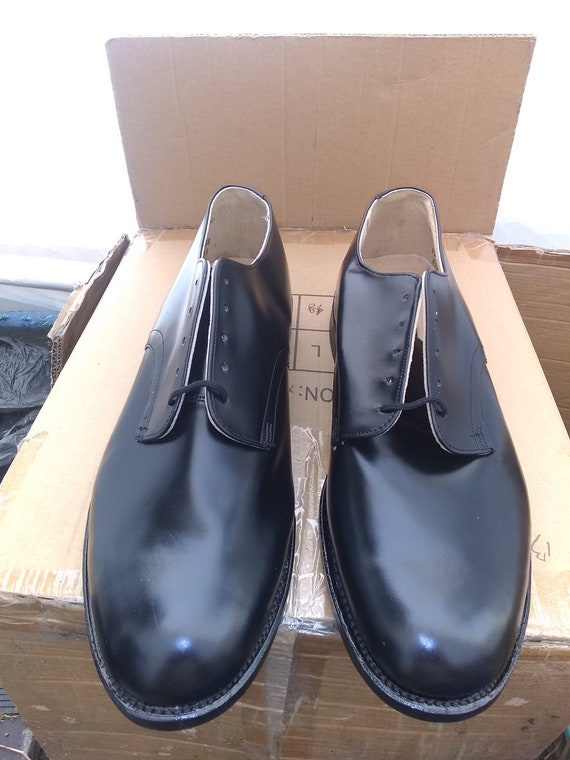 military dress shoes leather sole Vintage Deadstock Military Oxford Shoe Stitched Sole Steel Toe Military  Leather Upper Made USA New Old Nos Men 11.5 12 Pick 1 Size