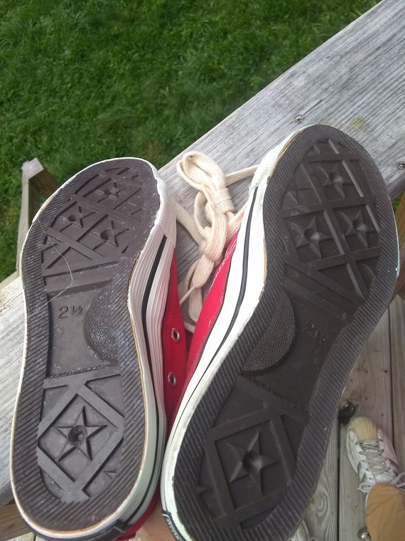 60s ほぼdead stock Converse Vintage 1960's Pair of White High Top Converse All Star