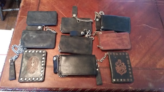 Vintage Leather Harley Davidson Wallets Deadstock 1970's Bag