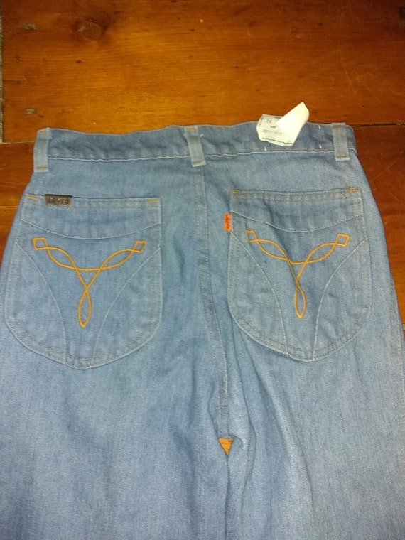 vintage Levi high rise bellbottom jean deadstock … - image 1