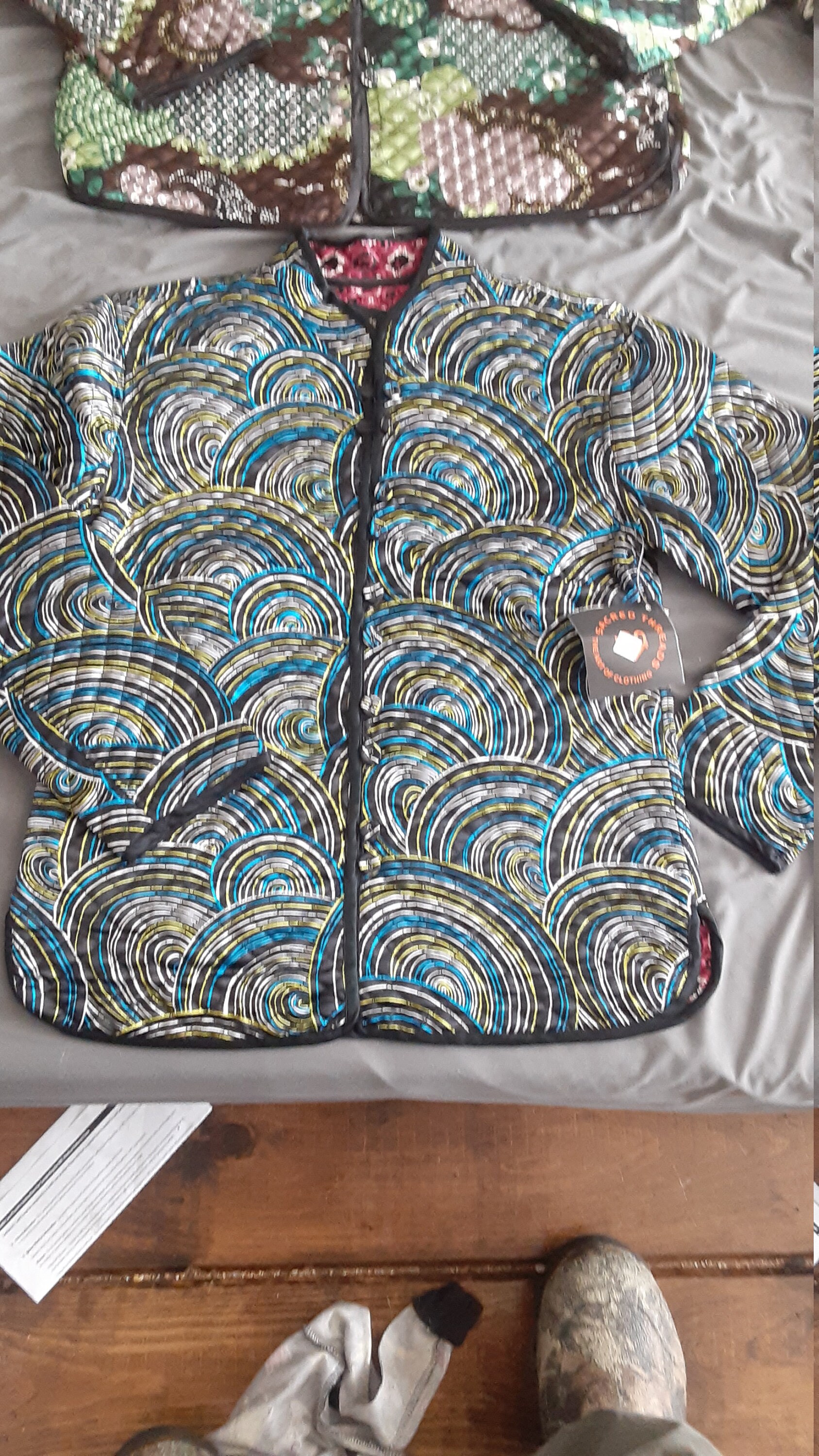 古着　ヴィンテージ　ジャケット　sacred threads Sacred Threads Reversible Women's Exotic Asian Jacket