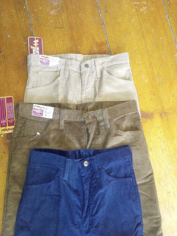 wrangler Vintage corduroy deadstock 1980 men wais… - image 10