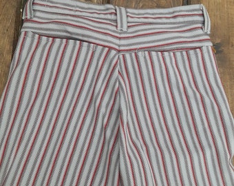 Farah vintage striped rock and roll slacks 1970 bell bottom jean pant made USA new men 30x33 wear t shirt sneaker shoe boot coat jacket