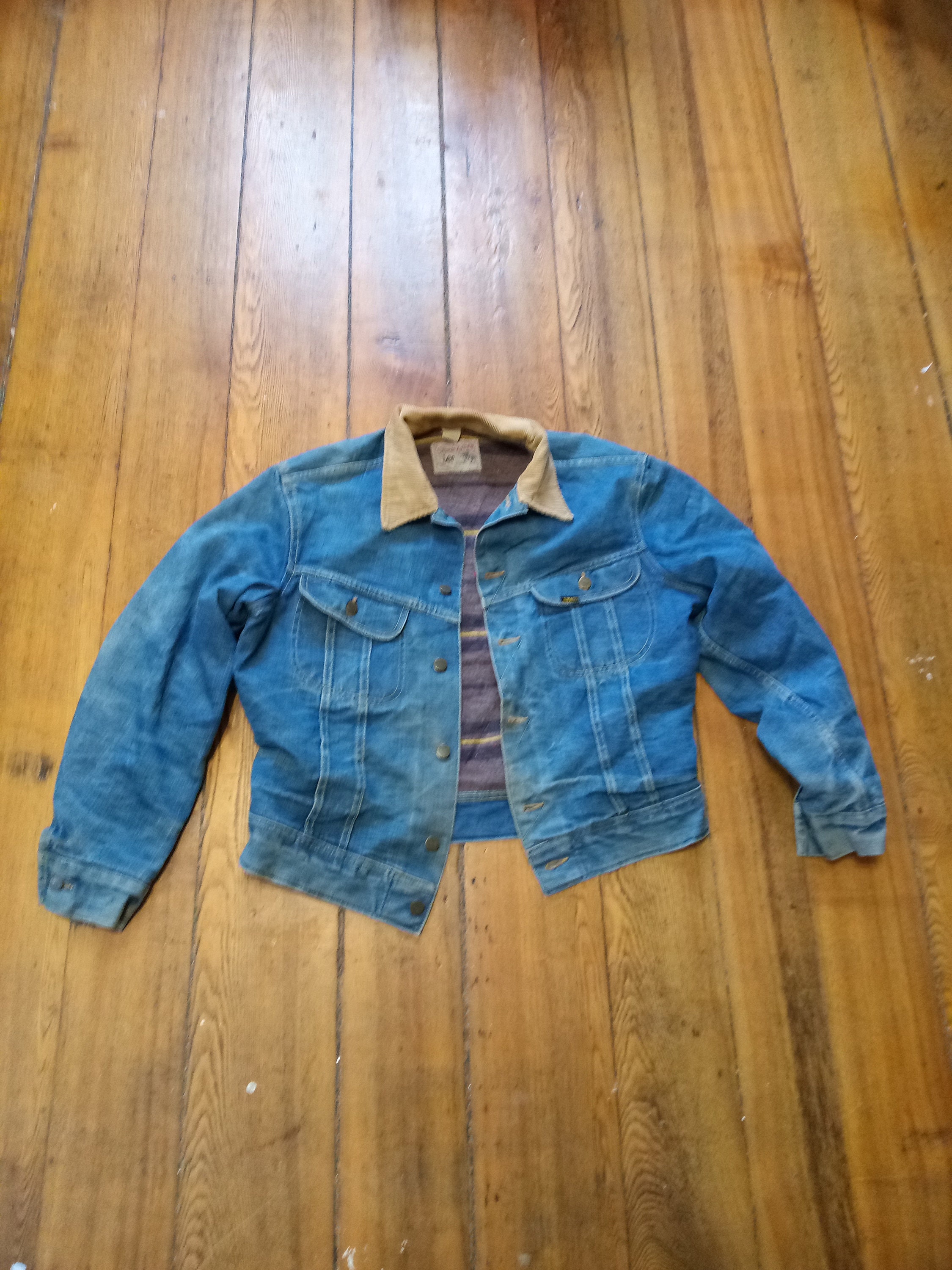 Lee Storm Rider denim 101 j Jeansjacke Decke gefüttert Kantine