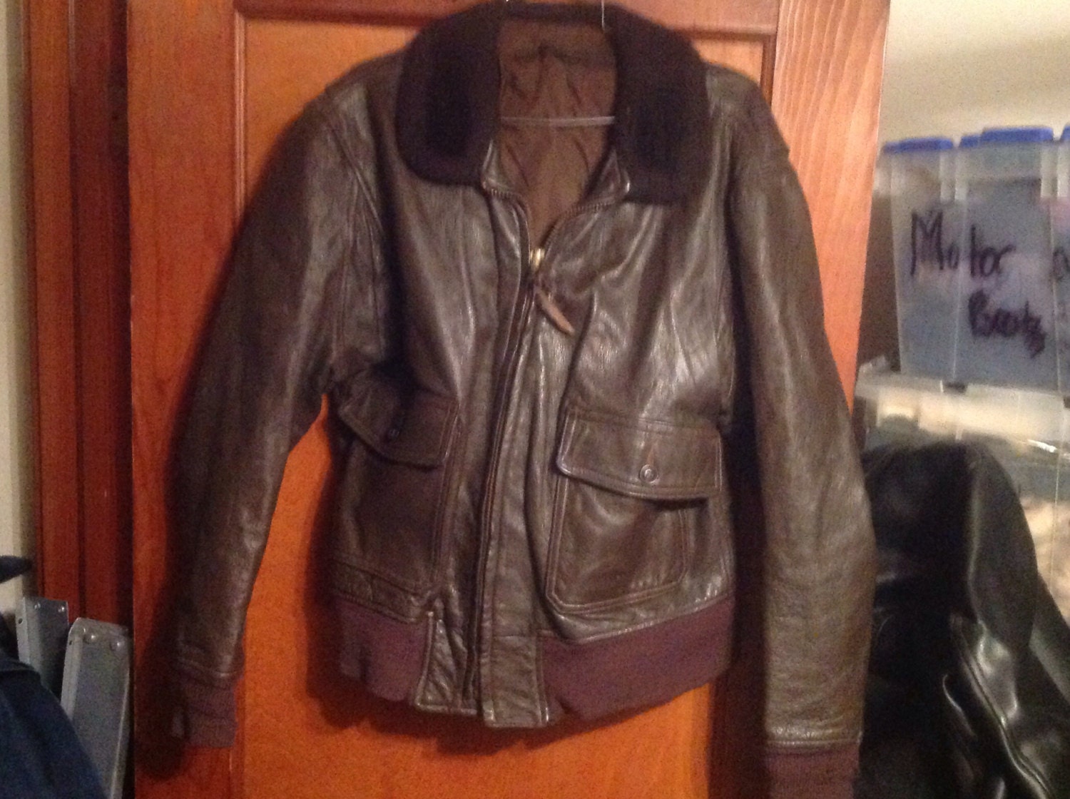 Cooper Others Vintage Leather Bomber Jackets Men's 38 40 42 Cooper Others Vintage Leather Bomber Jackets Men's 38 40 42