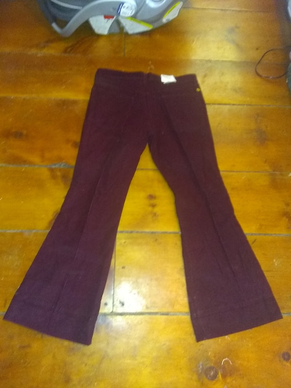 Farah corduroy deadstock vintage bellbottom jeans… - image 1