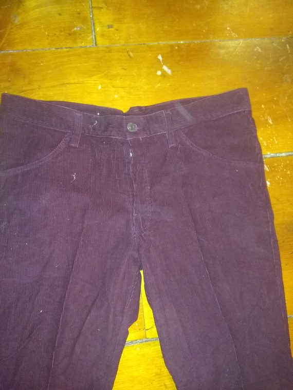 Farah corduroy deadstock vintage bellbottom jeans… - image 3