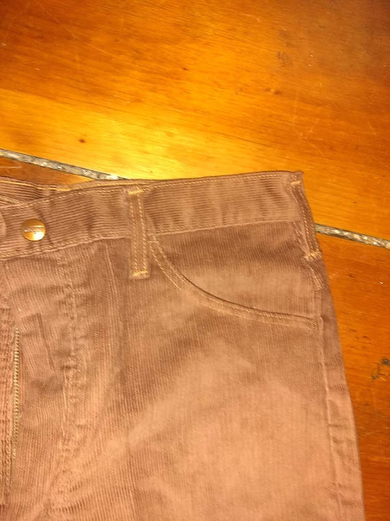 Wrangler nos corduroy bellbottom jean deadstock v… - image 2