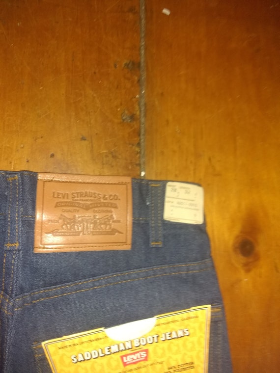 Vintage deadstock Levi 517 denim 1980 jean mad USA pa… - Gem