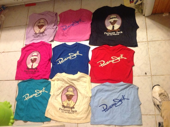 20 different Vintage deadstock t tee shirt panama… - image 2