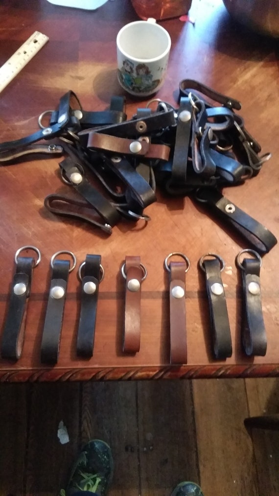 2 motorcycle leather key chains harley davidson vi