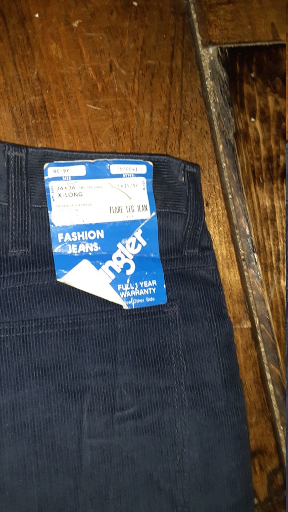 Wrangler corduroy flare bellbottom nos jean pick … - image 7