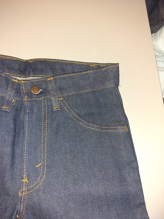 Levi 519 nos Vintage pant deadstock indigo rigid unwa… - Gem