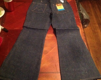 Deadstock vintage nos Maverick  bellbottom sanforized 350 indigo denim rigid jean USA men waist size 29 30 31 32 34 42 pant 1970