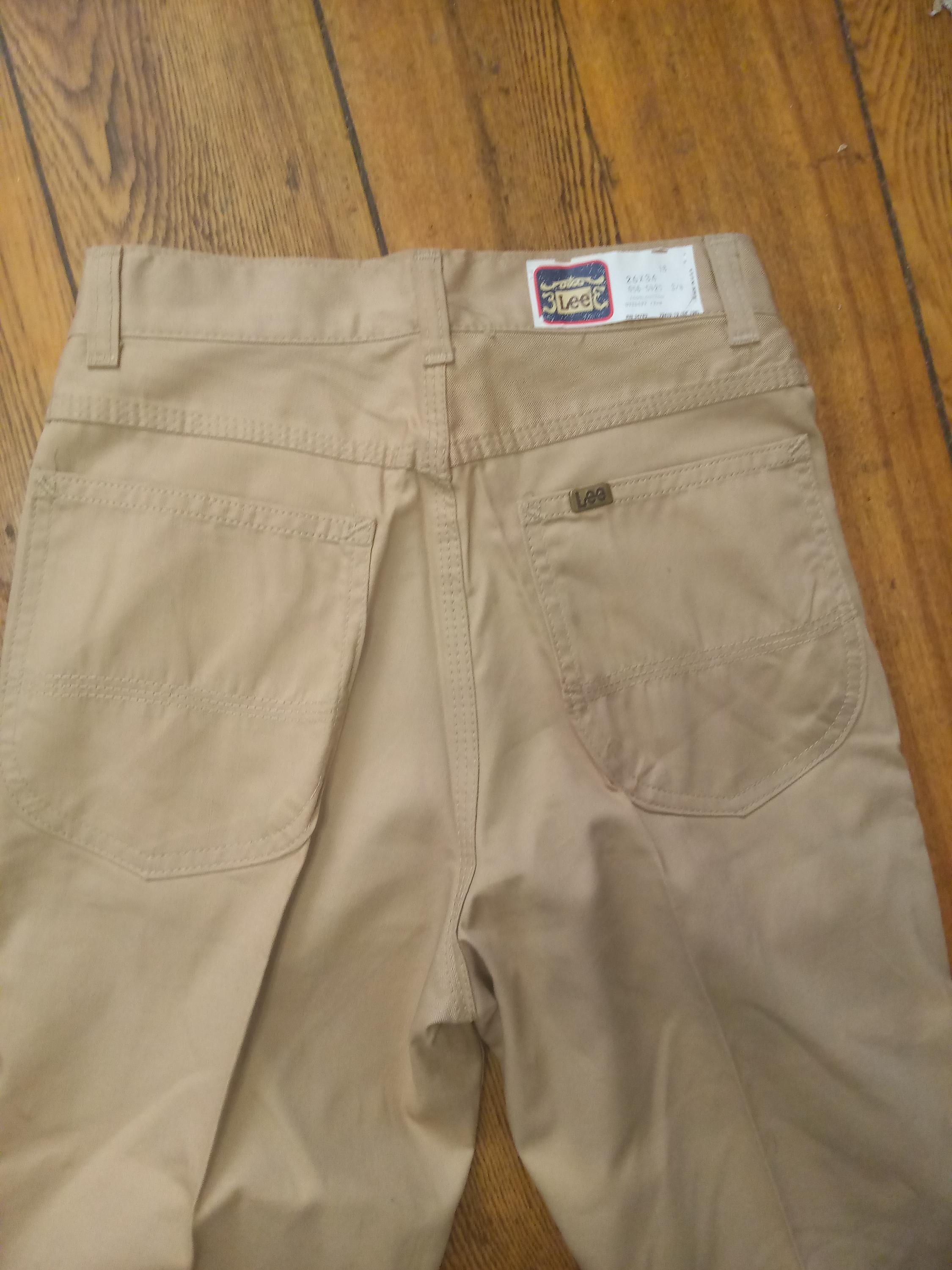 Lee Vintage 1970 Dead Stock Cotton Straight Leg Tan High Rise 