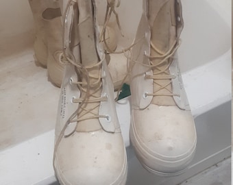 deadstock Rubber United States usa made military Mickey Mouse boot extreme cold insulated shoe vintage mens 6 r nos jean pant t shirt coat