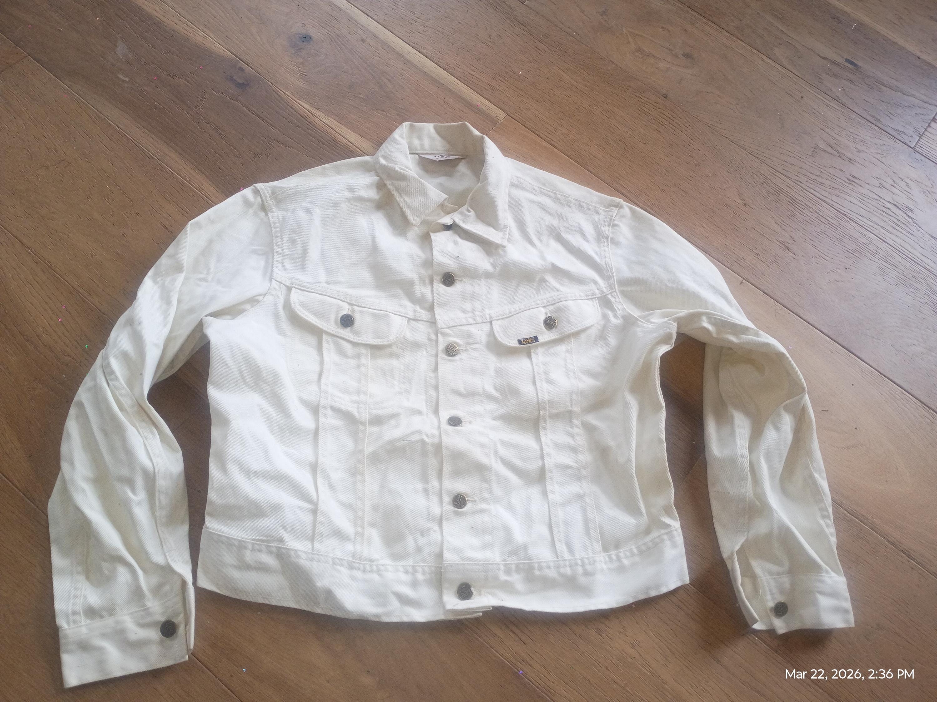 Lee Western デニムジャケット 70s 34サイズ ホワイト Vintage 1970 Lee Rider White Cotton Denim Jean Jacket Made in USA