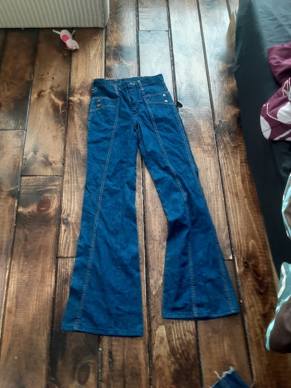 Buy Vintage Deadstock Wrangler Wrapid Transit Nos Denim Bellbottom Online  in India - Etsy