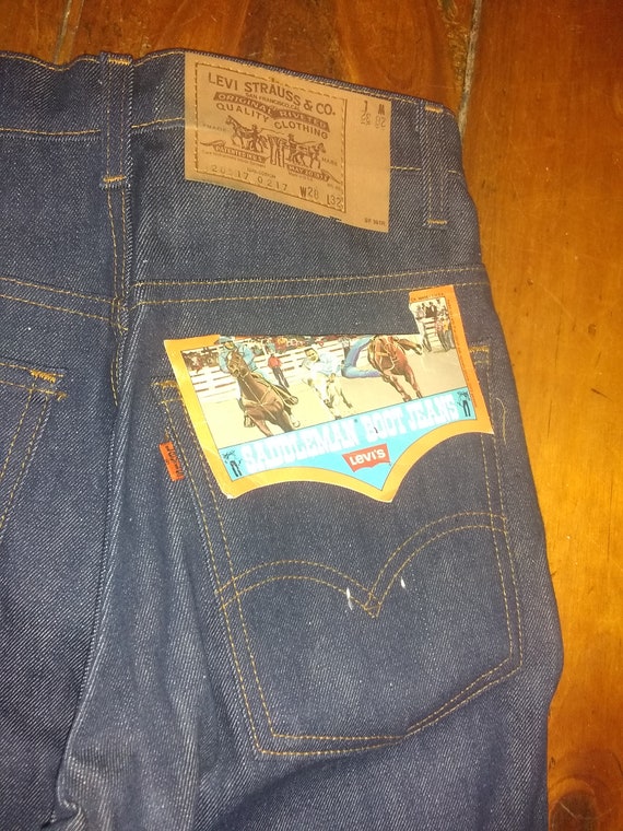 Vintage deadstock nos levi 517 denim 1970 jean USA pa… - Gem