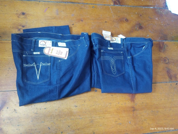 Wrangler vintage 1980 stretch denim designer high… - image 1