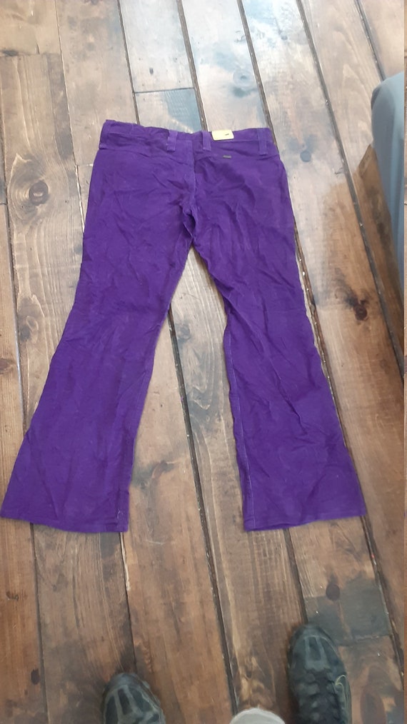 Wrangler purple nos patch pocket bellbottom vinta… - image 5