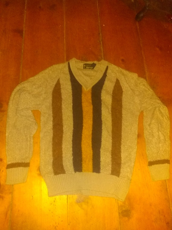 Fargo striped vintage deadstock acrylic knit sweat