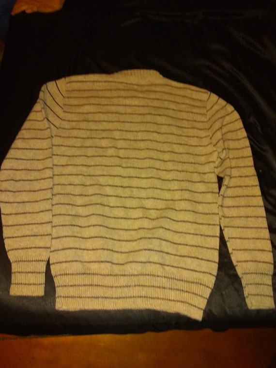 Fargo striped vintage deadstock acrylic knit swea… - image 2