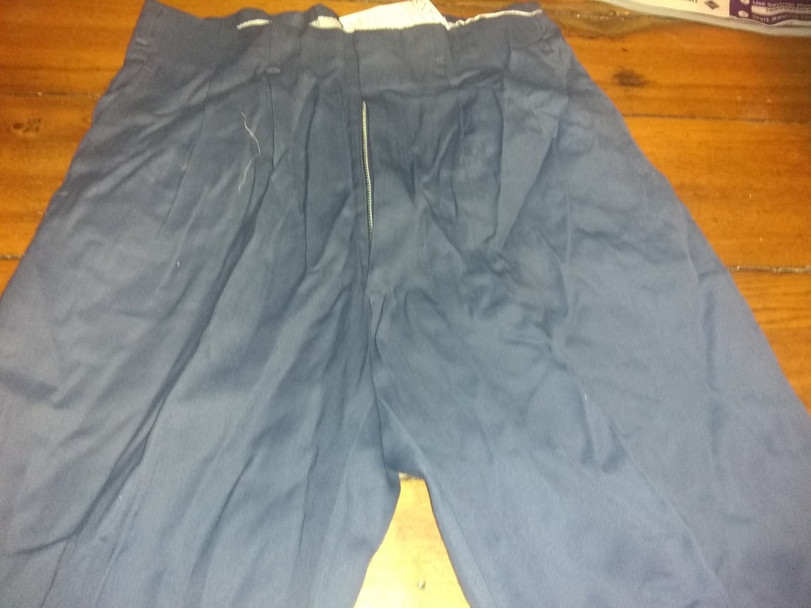 Peg leg 1950s pleated mens 31x30 vintage deadstock pants slax | Etsy