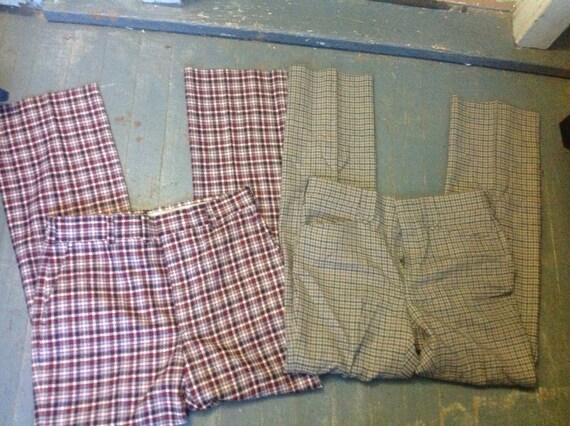 deadstock Pendleton wool vintage men's plaid golf… - image 3