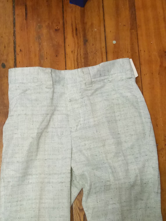 Deadstock wrangler 1970 polyester vintage check p… - image 8